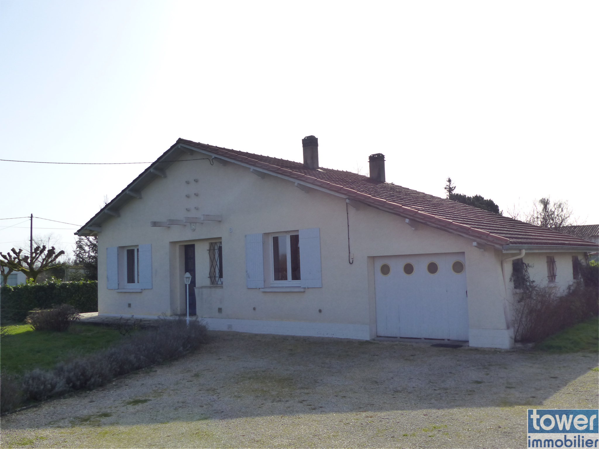 vente Bergerac Est, à vendre maison plain pied 75m2 Terrain 1328m2